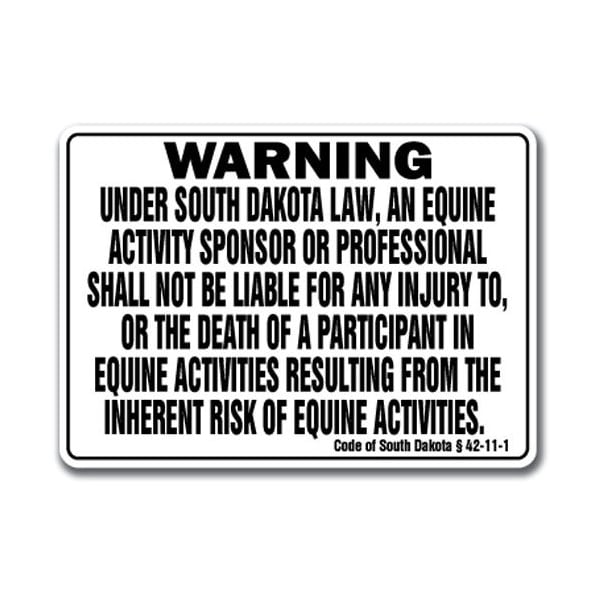 18 in Height, Aluminum, 18" x 12", WS-A-1218-South Dakota